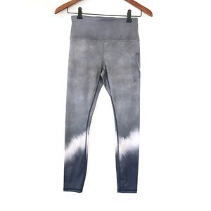 Catherine Malandrino Leggings Active XS Grey Dip Tie Dye NEW NWT Yoga